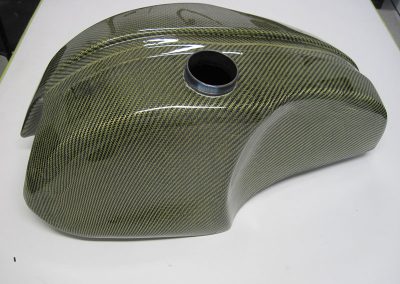 Kevlar-Reinforced Carbon Motorcycle Tank