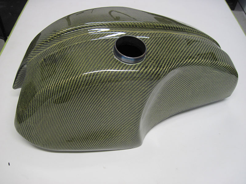 Kevlar-Reinforced Carbon Motorcycle Tank